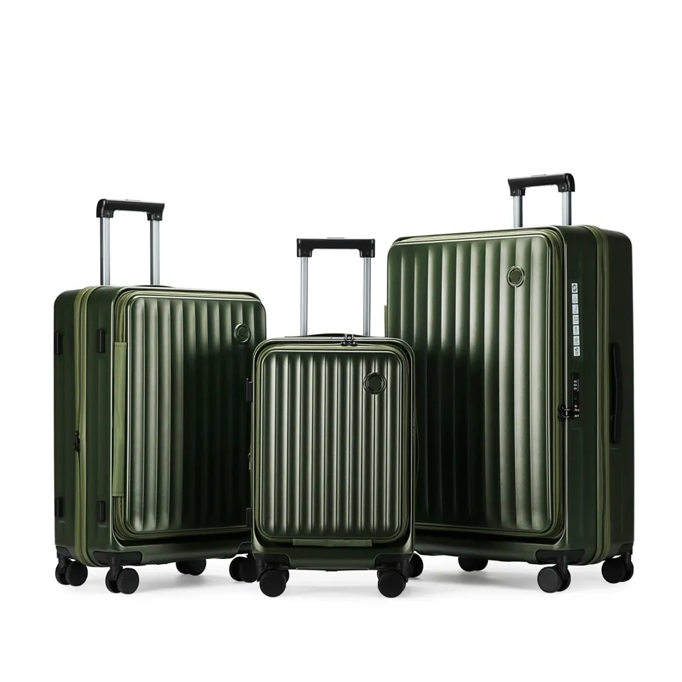 Hardside Suitcase With Front Pocket